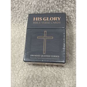 HIS GLORY - Bible Verse Cards‎ - 100 Most Quoted Bible Verses - New/ Sealed